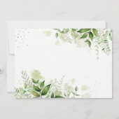 Rustikale Grünanlage Weingarten Hochzeit Dankeschö Einladung (Rückseite)