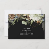 Rustikale Grünanlagen Pinecones | Hochzeitsempfang (Rückseite)