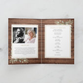 Rustikale Grünbeerdigung geklappt Programm (Innenseite)