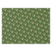 Rustikale Grünbraune Sterne Muster Weihnachten Tischdecke (Vorderseite (Horizontal))