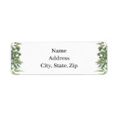 Rustikale grüne Blätter Grünfolienadresse (Vorne)