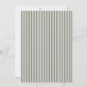 Rustikale grüne Blumenhochzeitseinladung Einladung (Rückseite)