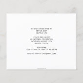 Rustikale Grüne Botanische Hochzeitserklärung (Rückseite)