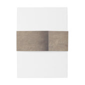 Rustikale grüne Branchen Landschaft Hochzeit Einladungsbanderole (Rückseitenbeispiel)