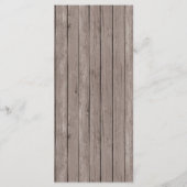 Rustikale Grüne Cross Boy Taufe Custom Event Menükarte (Rückseite)