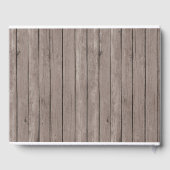 Rustikale Grüne Cross Boy Taufe Gästebuch (Rückseite)