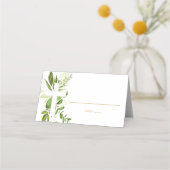 Rustikale Grüne Cross Boy Taufe geflochtene Zelt Platzkarte (Vorderseite)