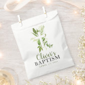Rustikale Grüne Cross Boy Taufe Geschenktütchen (Ausgeschnitten)