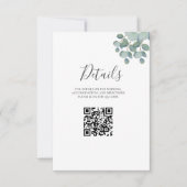 Rustikale Grüne Eukalyptus Sommerhochzeit. (Vorderseite)