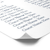 Rustikale Grüne Eukalyptus Sommerhochzeit. Poster (Ecke)