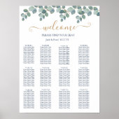 Rustikale Grüne Eukalyptus Sommerhochzeit. Poster (Vorne)