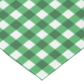 Rustikale grüne Gingham-Karo-Tischdecke Tischdecke (Schrägansicht)