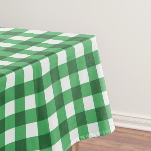 Rustikale grüne Gingham-Karo-Tischdecke Tischdecke (Beispiel)