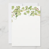 Rustikale Grüne Hochzeit Einladung | Botanische Iv (Rückseite)