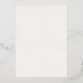 Rustikale Grüne Hochzeit Save The Date Echt Silber Folieneinladung (Rückseite)