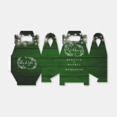 Rustikale grüne Holzsaitenblumen Geschenkschachtel (Ungefaltet)