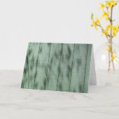 Rustikale grüne Holzwand mit gepolsterten Schatten Karte (Gelbe Blume)