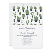 Rustikale grüne Kakteen in Blume Pots Pattern Hoch