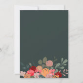 Rustikale, grüne Kürbiskuppe Baby Dusche Einladung (Rückseite)