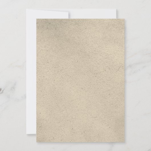 Rustikale Grüne Leaf Wreath Moderne Hochzeit Einladung (Rückseite)