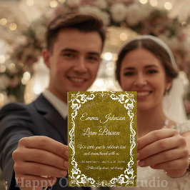 Rustikale grüne mexikanische Hochzeitseinladung Einladung