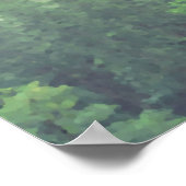 Rustikale grüne Pinien 24 Tafelübersicht Poster (Ecke)