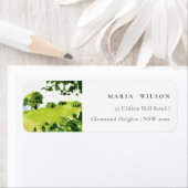 Rustikale Grüne Wasserfarbenwelt Berge Adresse (Insitu)