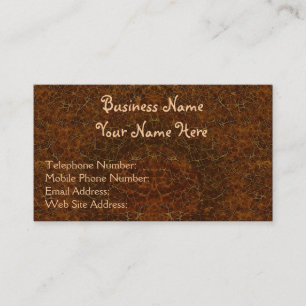 Rustikale Grunge Brown Textured Effect Business Ca Visitenkarte
