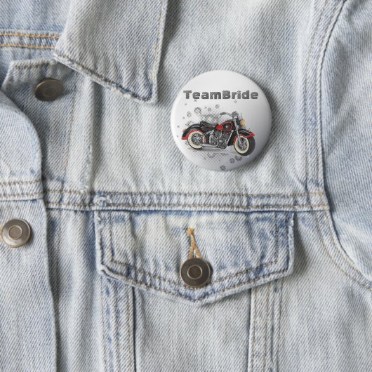 Rustikale Grunge Motorrad-Hochzeit Button (Beispiel)