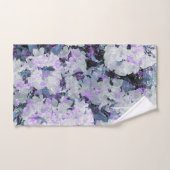 *~* Rustikale Grunge Rhododendron Blume Weiße Blüt Badhandtuch Set (Handtuch)