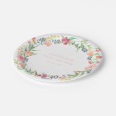 Rustikale Grünpapier-Teller Pappteller (Schrägansicht)