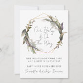 Rustikale Grünpflanzen Ankündigung (Vorderseite)