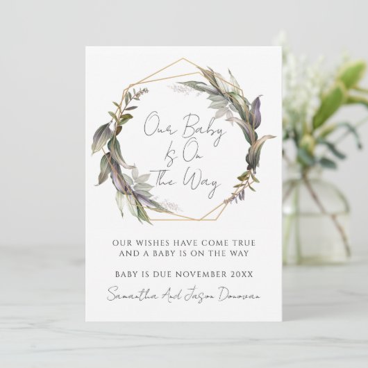 Rustikale Grünpflanzen Ankündigung (Stehend Vorderseite)