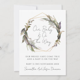 Rustikale Grünpflanzen Ankündigung