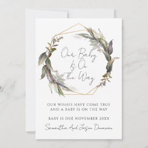 Rustikale Grünpflanzen Ankündigung