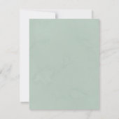 Rustikale Grünpflanzen Eukalyptus Brunch & Bubbly Einladung (Rückseite)