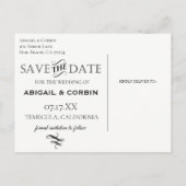 Rustikale Grünpflanzen - KOSTENLOSE GETRÄNKE Save Ankündigungspostkarte (Rückseite)