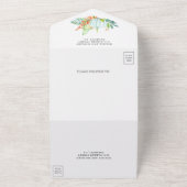 Rustikale Grünpflanzen Weißpumpen Herbstliche Hoch All In One Einladung (Außenbereich)