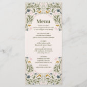 Rustikale Grünwaldlandhochzeit Menükarte (Vorderseite)