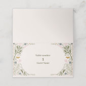 Rustikale Grünwaldlandhochzeit Platzkarte (Außenseite Aufgefaltet)
