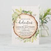 Rustikale Grünwaldlandschaft Einladung (Stehend Vorderseite)