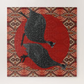 Rustikale Guinea Vögel wandern Puzzle (Horizontal)