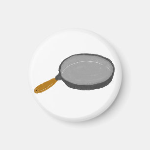 Rustikale Gusseisenpfanne Kochgeschenk Magnet
