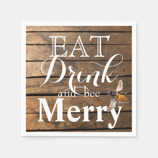 Rustikale Hainbuche Serviette (Vorderseite)