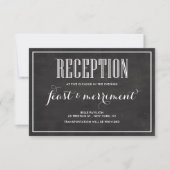 Rustikale Halbpension Essen Drink und Verheiratete Einladung (Vorderseite)