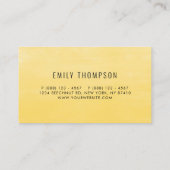 Rustikale Halbpension Sonnenblumen und Eukalyptus  Visitenkarte (Rückseite)