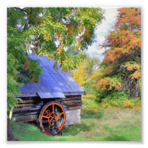 Rustikale Halle-Landschaft Fotodruck