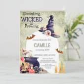 Rustikale Halle zwischen Geburtstagsparty Einladun Einladung (Stehend Vorderseite)