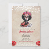 Rustikale Halloween-Brautdusche Einladung (Vorderseite)