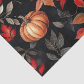 Rustikale Halloween-Herbstlaub Pumpkin Seidenpapier (Detail)